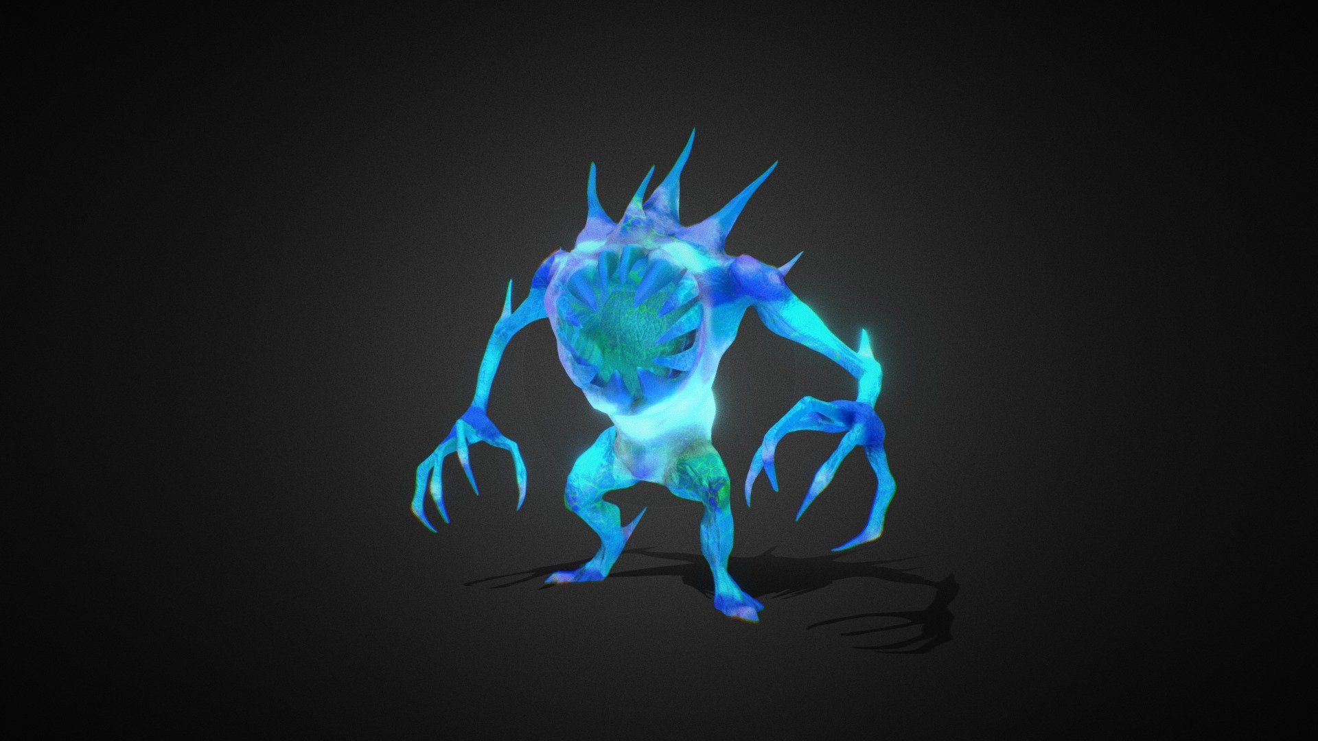 Monster-Golem full animated - ready for your games 3d model