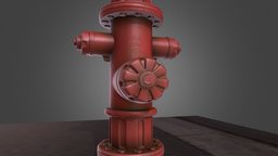 Fire Hydrant 3D substance-designer, substance, painter, maya, texturing, modelling