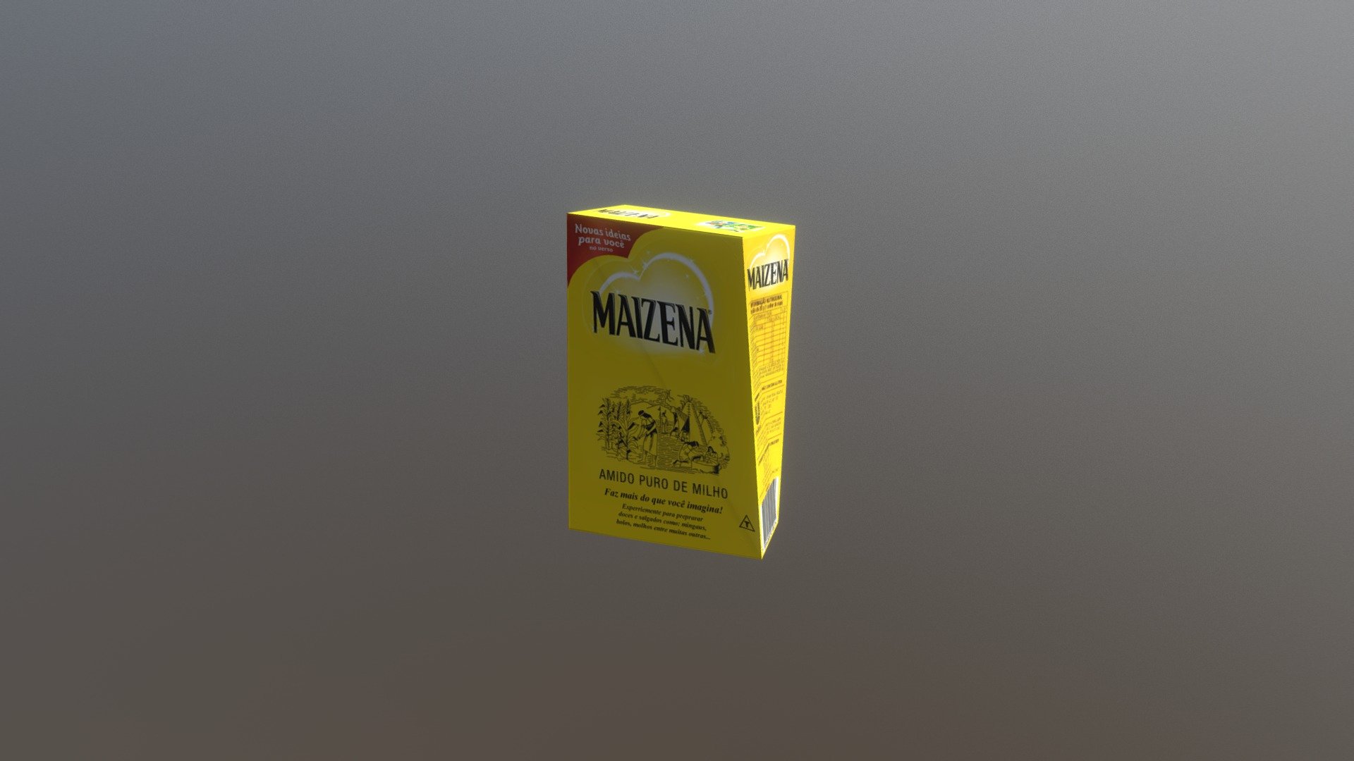 maizena box - 3D model by Alex.Sama 3d model