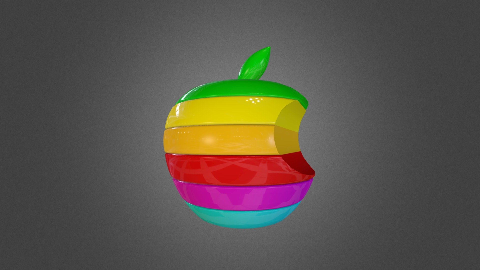 Apple - 3D model by Joshua Collins (@joshuacollinsmedia) 3d model