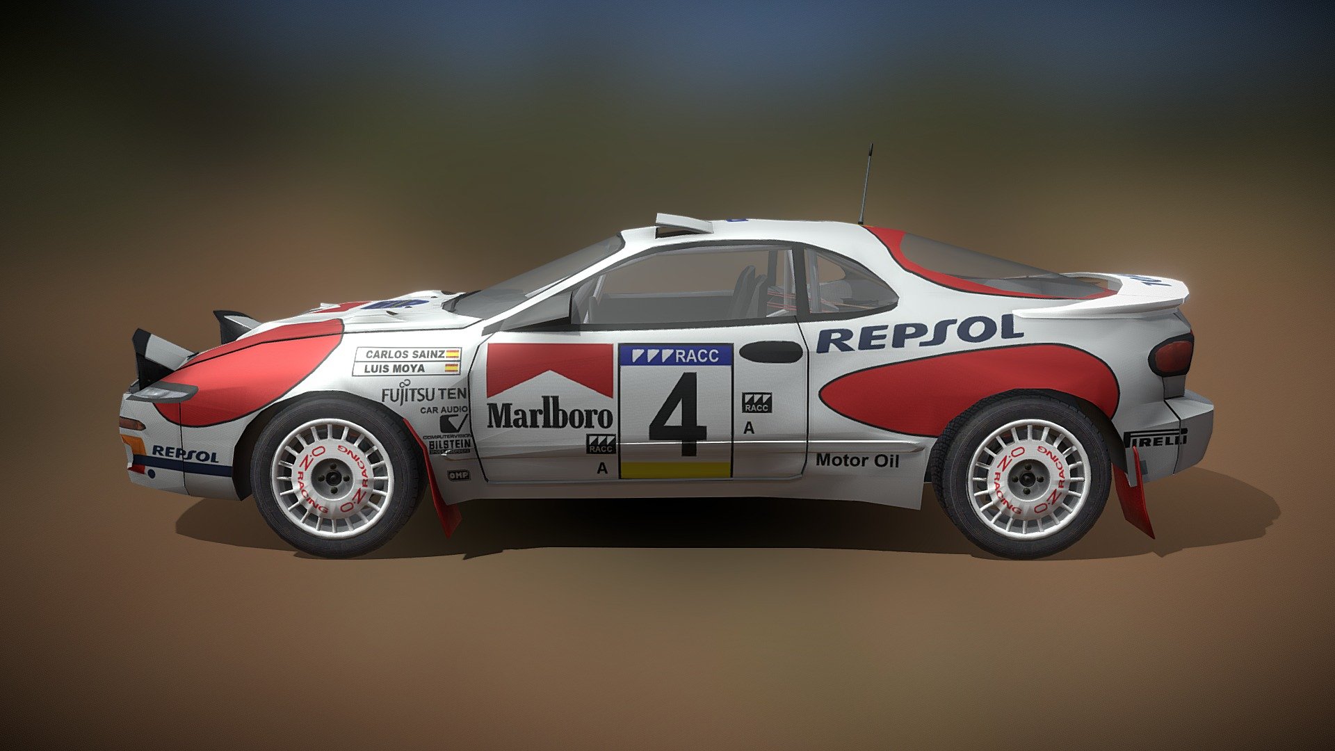 Toyota Celica st185 Rally 1992. Carlos Sainz. 3D model by Fernando Lobato - Toyota Celica Rally - Buy Royalty Free 3D model by Fernando Lobato (@ferlob) 3d model