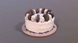 Oreo Cookie Cake cake, cookie, chocolate, birthday, scanned, bakery, gateau, oreo, photogrammetry, 3dsmax, 3dsmaxpublisher, oreocookie, cakesburg