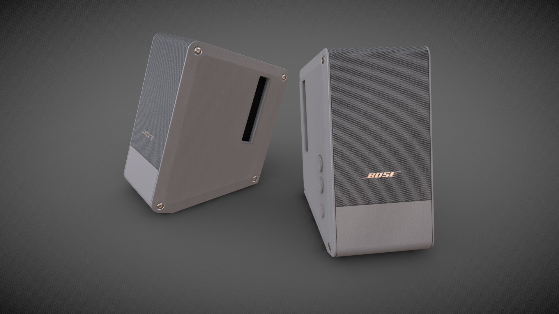 Speakers Bose 



File formats: 3ds Max 2012,  FBX



This model contains PNG textures(4096x4096):

-Base Color

-Metallness

-Roughness



-Diffuse

-Glossiness

-Specular



-Normal

-Ambient Occlusion - Speakers Bose - Buy Royalty Free 3D model by fade_to_black 3d model