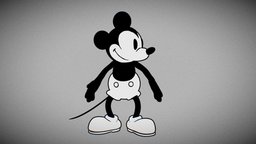 Steamboat Willie mouse, mickey, disney, character, noai
