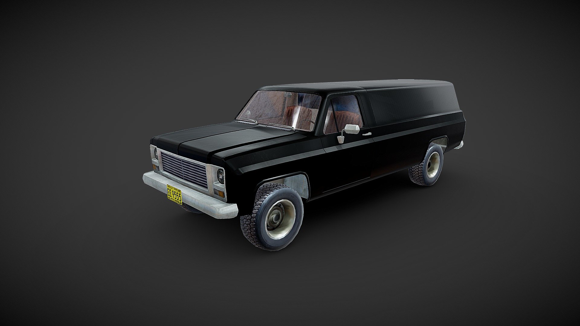 Game ready old chevy 3d model