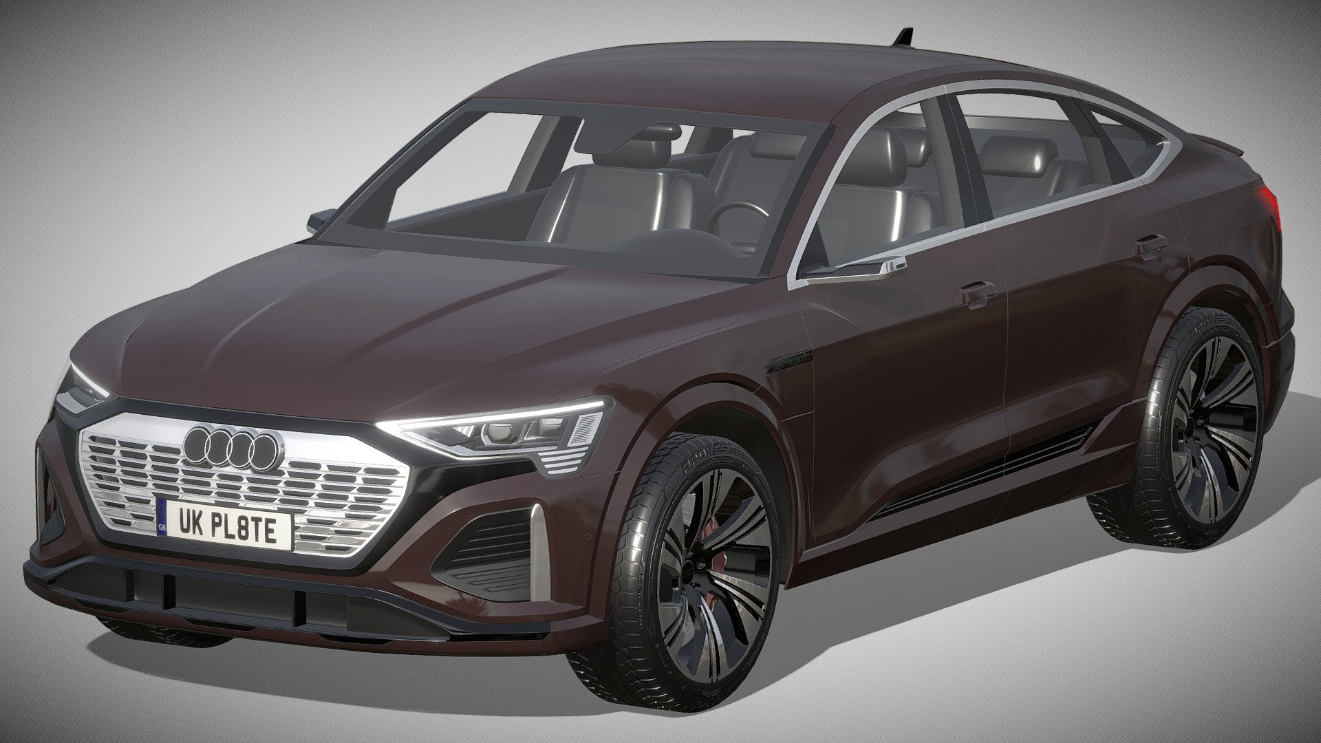 Audi Q8 Sportback e-tron

https://www.audi.de/de/brand/de/neuwagen/q8-e-tron/q8-sportback-e-tron.html

Clean geometry Light weight model, yet completely detailed for HI-Res renders. Use for movies, Advertisements or games

Corona render and materials

All textures include in *.rar files

Lighting setup is not included in the file! - Audi Q8 Sportback e-tron - Buy Royalty Free 3D model by zifir3d 3d model