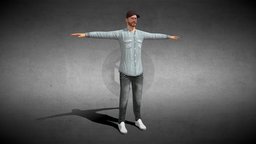 Character 01 gaming, gameprop, lowpolymodel, gamevehicle, lowpoly