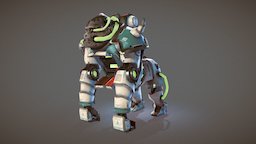 GR-003 cyborg, gorilla, animal, robot