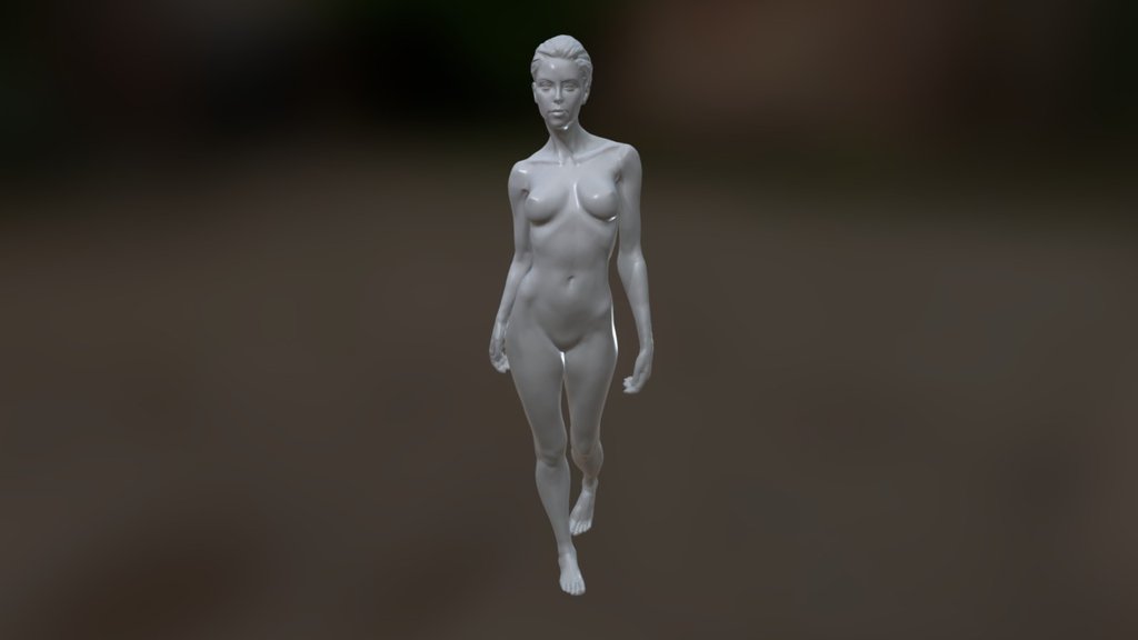 Asymmetric Zbrush sculpt from Posespace.com reference 3d model