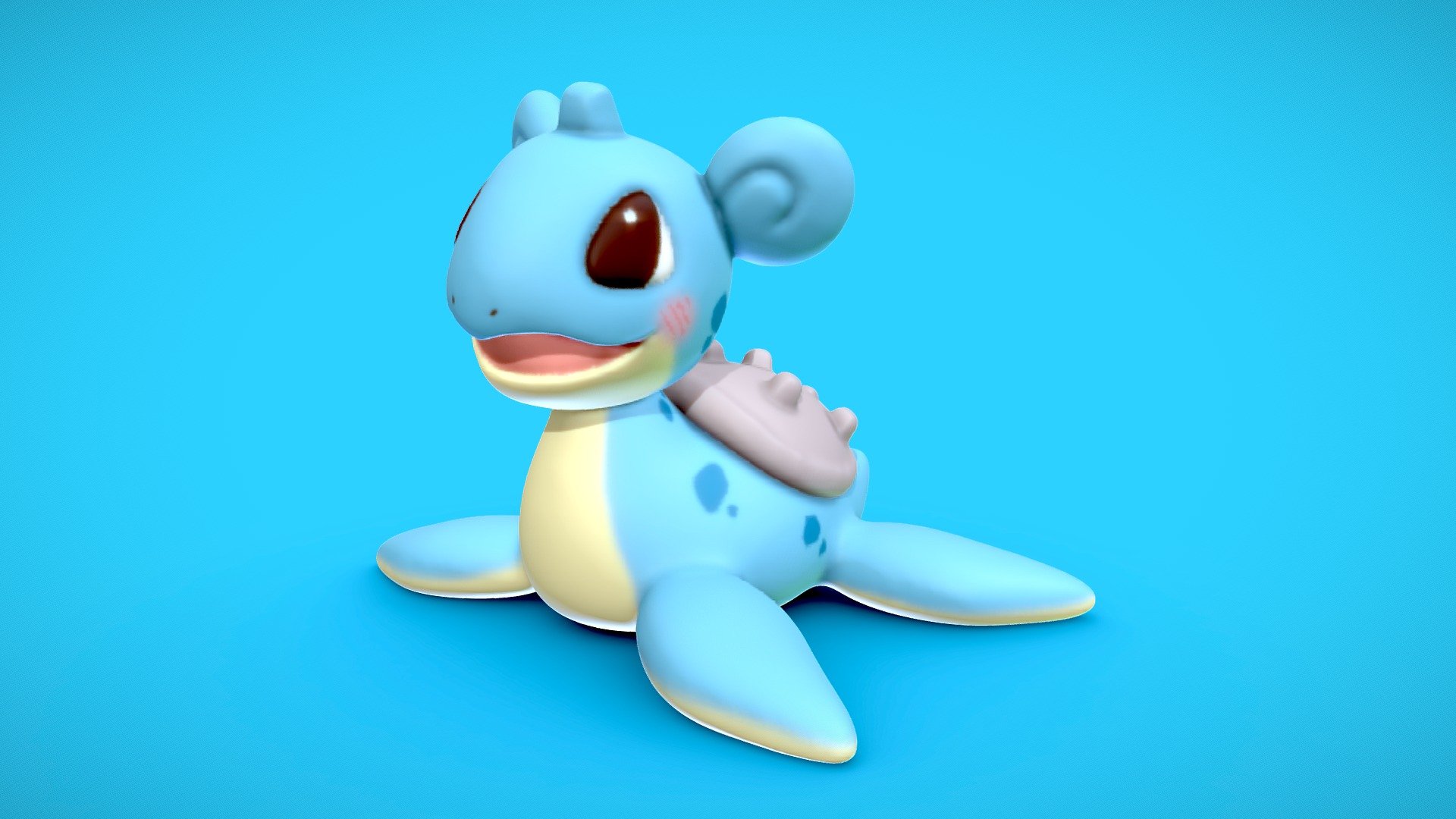 A smart and kindhearted Pokémon, it glides across the surface of the sea while its beautiful song echoes around it.

Ready for 3D printing!

Added cut part:




head 

right ear

left ear 

body

Images

Contains:




.Blend

.Fbx

.STL
 - Lapras - 3d print - Buy Royalty Free 3D model by LessaB3D 3d model