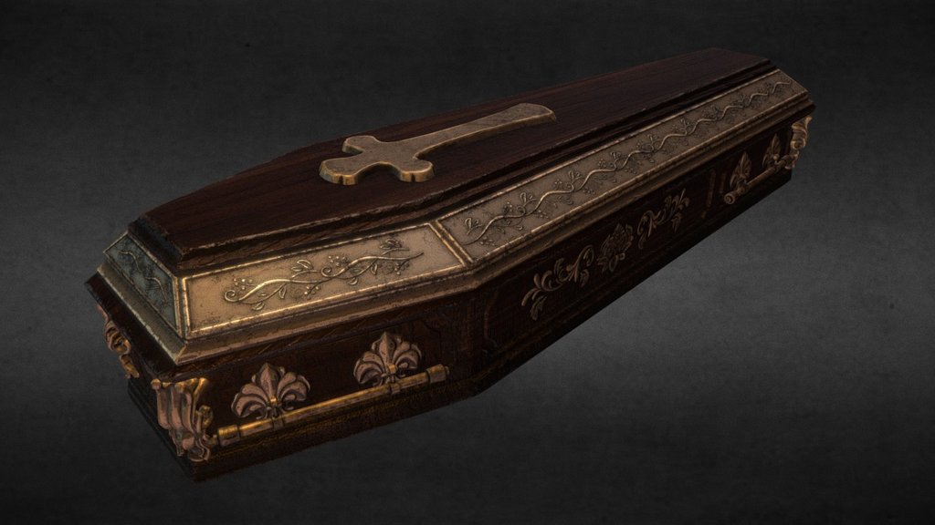 Ornamental Coffin - 3D model by Dan Bede-Fazekas (@danbede-fazekas) 3d model