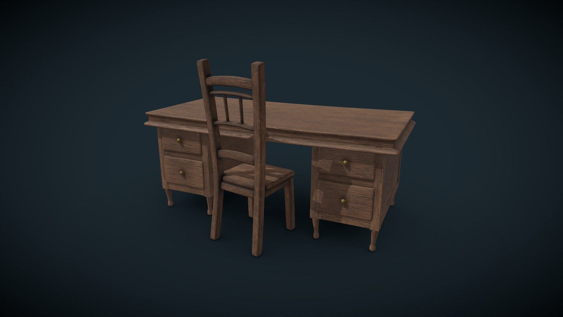 Stylized Table Chair - Stylized Table Chair - Buy Royalty Free 3D model by Jayanth Thirdeye (@Thirdeyejayanth) 3d model