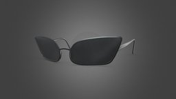 Stylized Black Glasses Style 3
