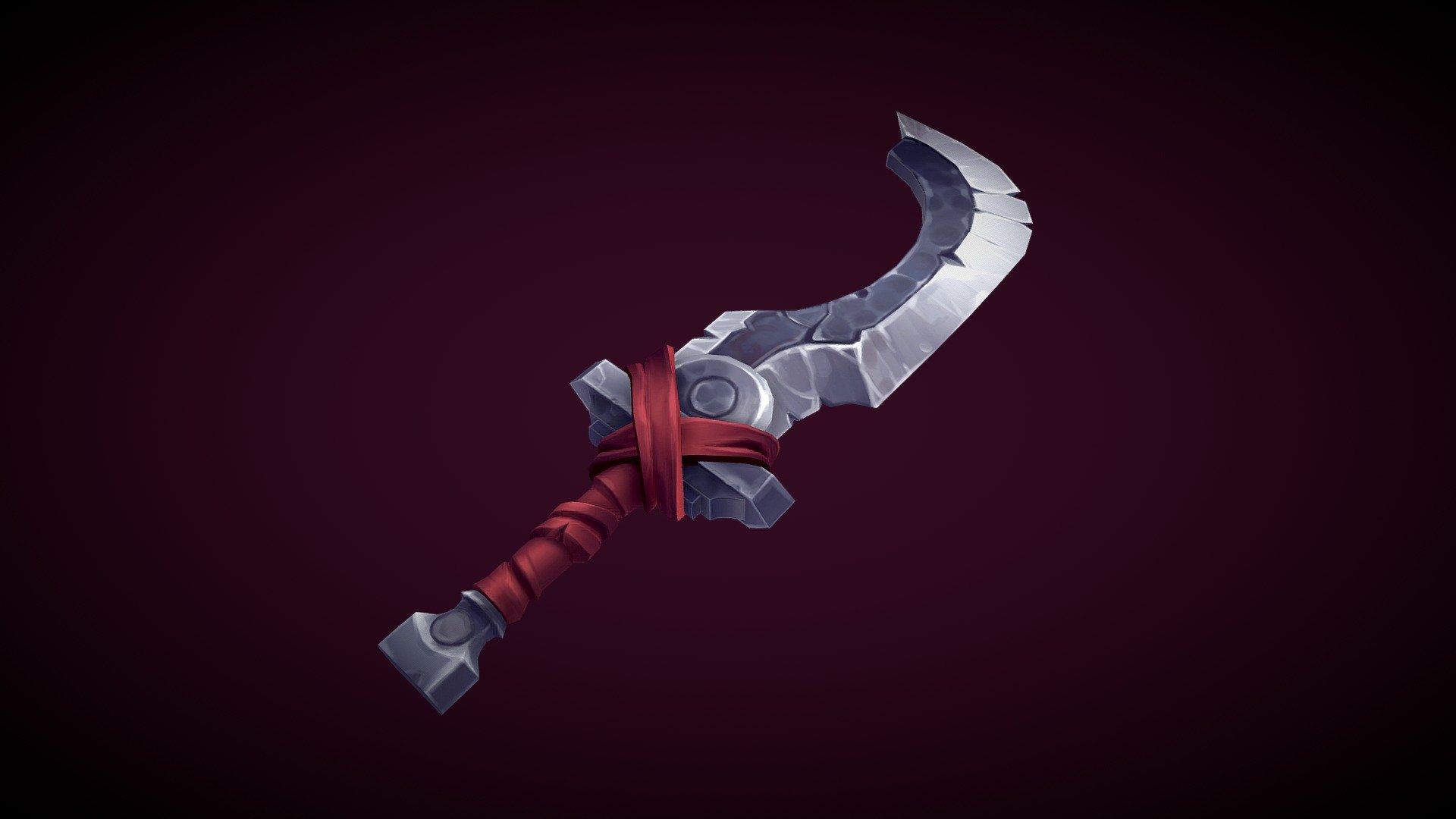Hand Painted sword 
Author 2d concept: Becca Hallstedt
https://www.artstation.com/artwork/NYGLD - Stylized sword - Download Free 3D model by YD92 3d model