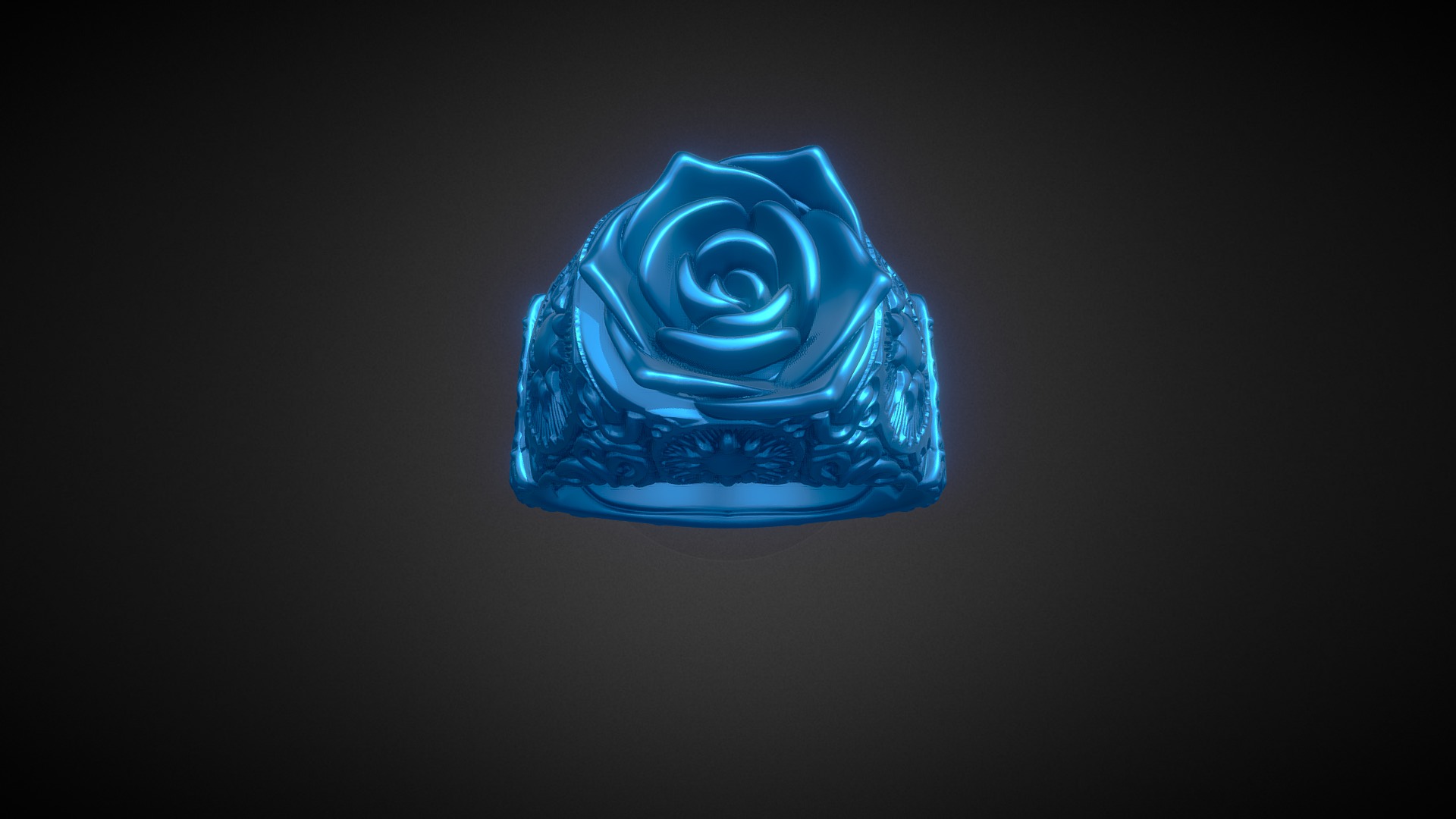 Rose Ring 3d printable model, a decorated signet ring with a rose as the main design element sculpted in Zbrush. for custom work feel free to send me a message.
Dimension;  US size 9 (can be scaled) X 21,8mm, Y 27.4mm, Z 13mm - Rose Signet Ring US Size 9 - Buy Royalty Free 3D model by Nello 3d model