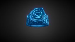 Rose Signet Ring US Size 9 custom, flower, sculpted, jewelry, sculpting, rose, jewelry-3d-stl, zbrush, ring