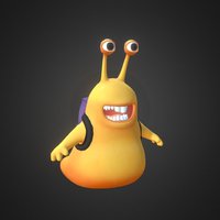 Snail_3dmax snail, disney, monsters-university, cartoon