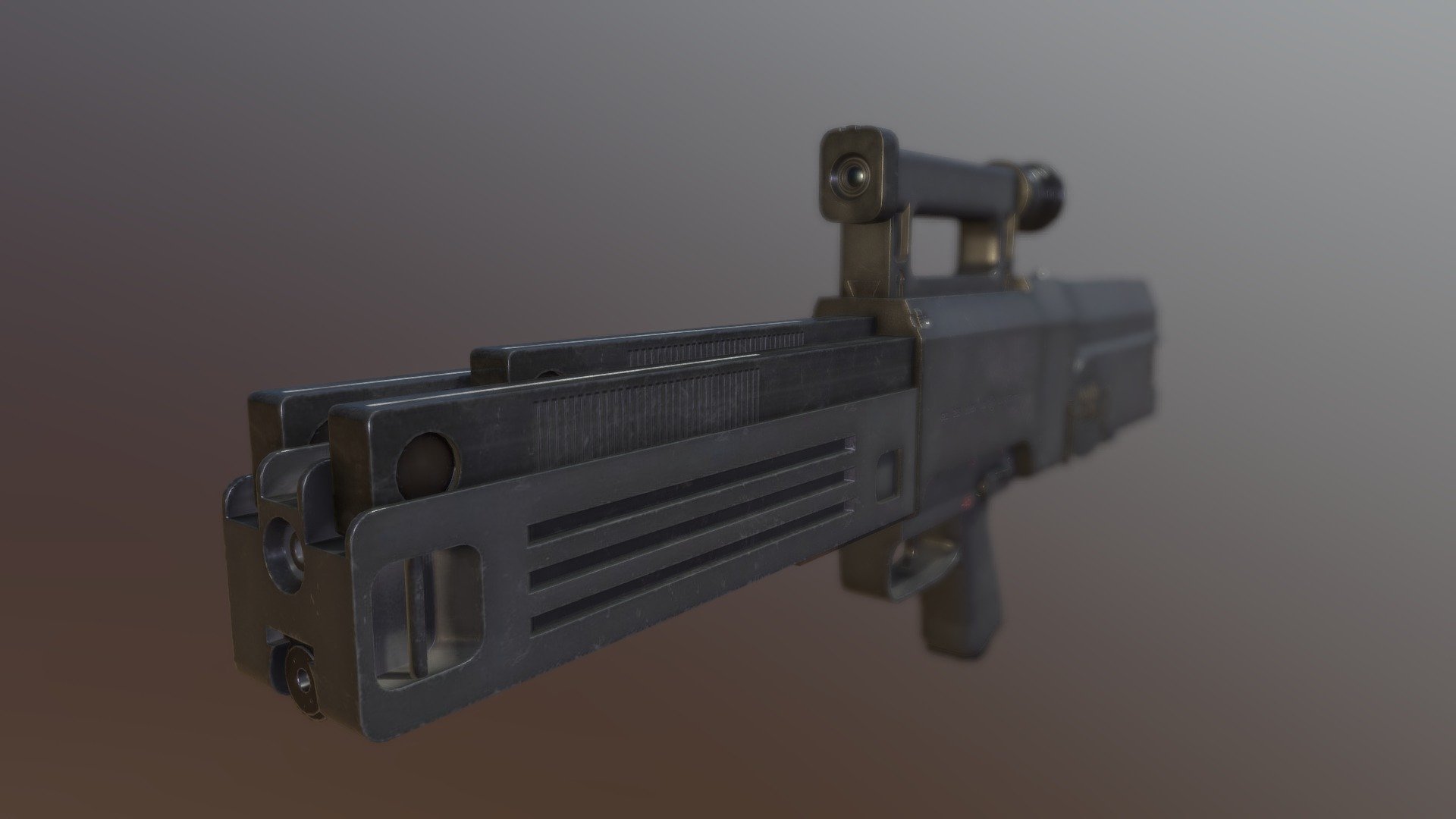 Based from HK G11 manufactured by Heckler and Koch.

Baked textures on 2048 x 2048 resolution 3d model