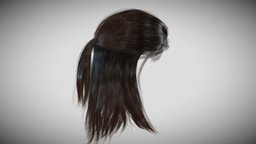 Real Time Hair Card Male Hairstyle part 04 hair, realtime, head, witcher, haircards, hairstyle, male, gameready, character-heads, witcher-hairstyle