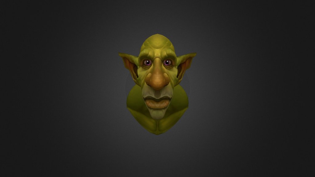 Goblin Head - 3D model by monster_pants 3d model