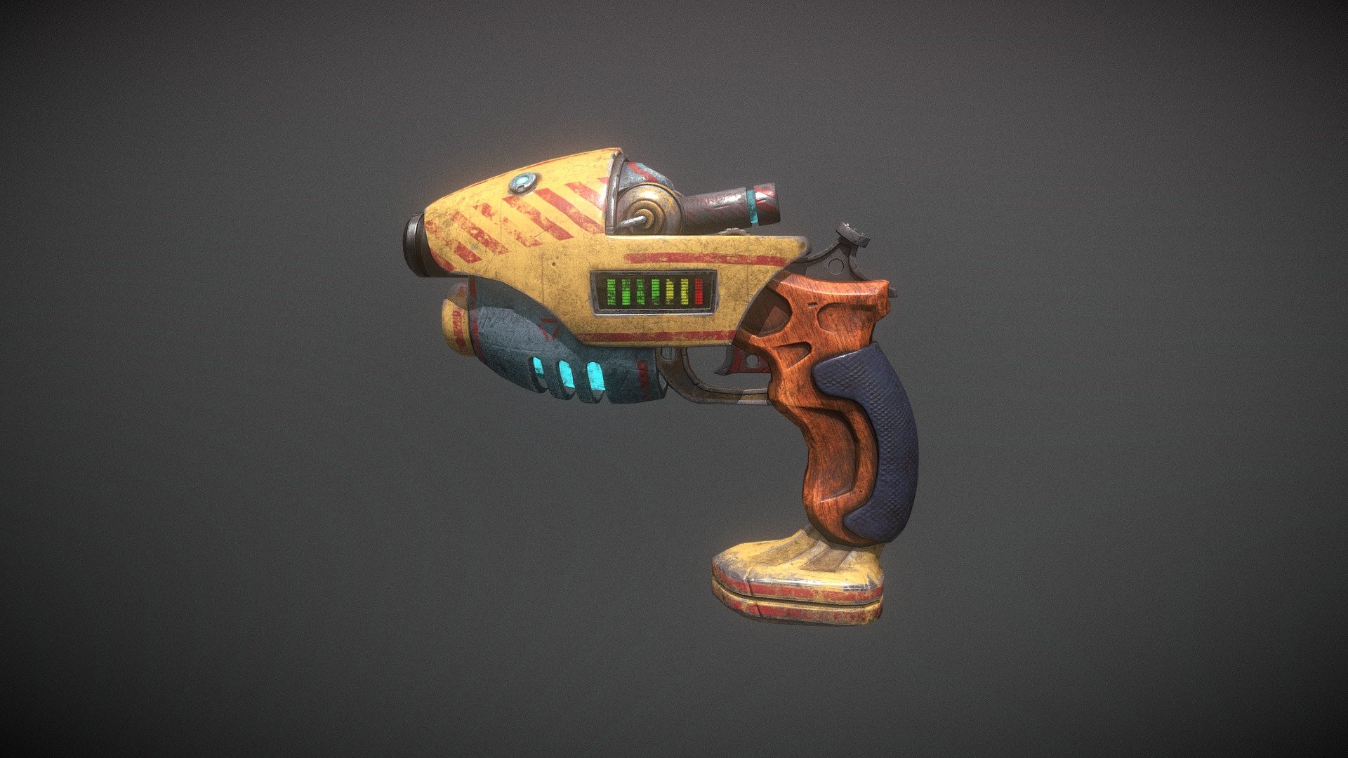 A gun designed, modeled and textured by me for my studendts in the 3D Art Master at EVAD Málaga.
It´s very enjoyble to go through all the process, starting in photoshop and take it into blender, zbrush, substance painter, and now here in SF.
Hope you like it!! - Steampunk sci-fi gun - 3D model by Rafael Comino Matas (@Rafael.Comino.Matas) 3d model