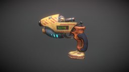Steampunk sci-fi gun