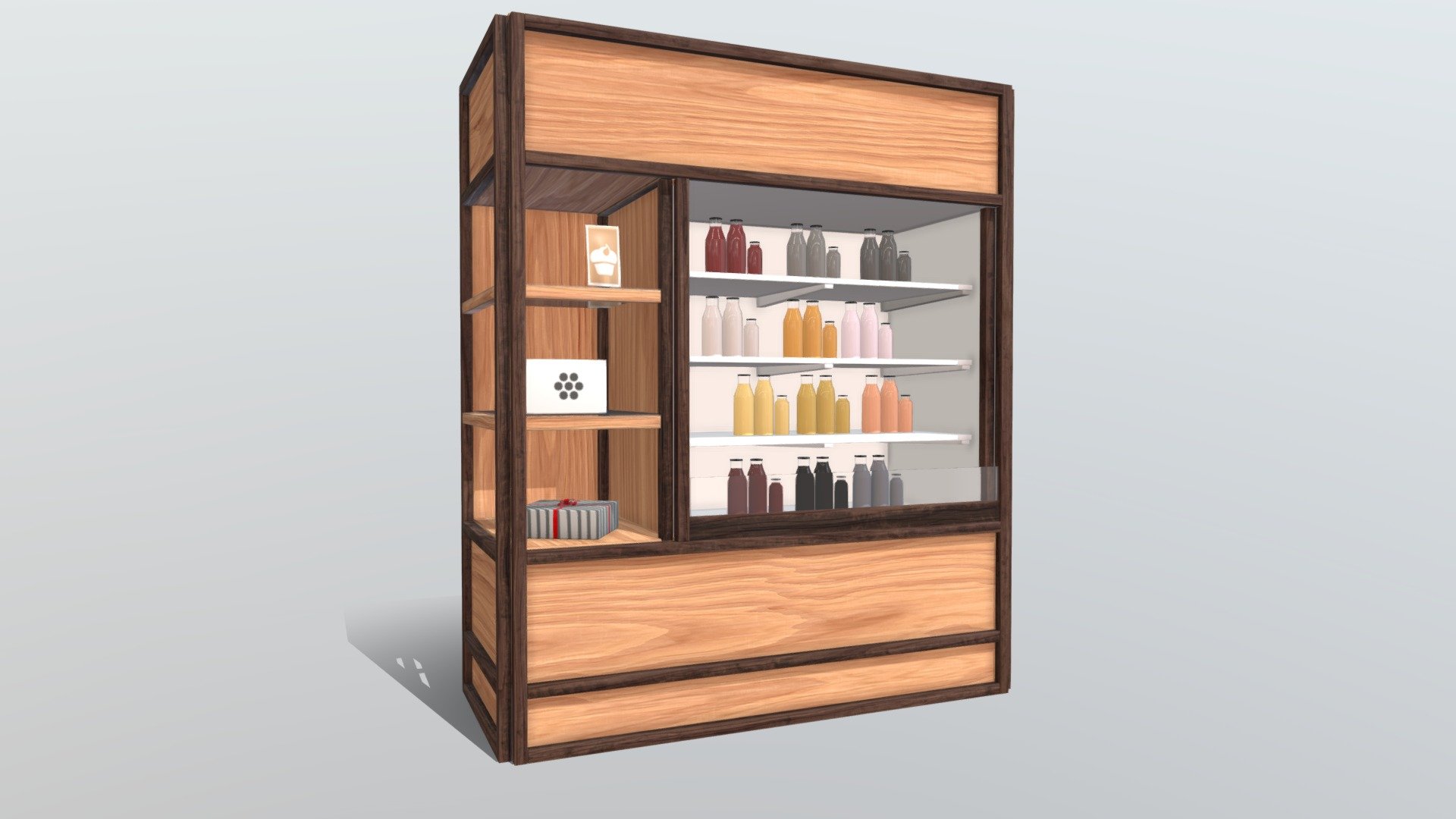 This model of Trade stand is hi-poily and suitable for interior design, advertisement 3d model
