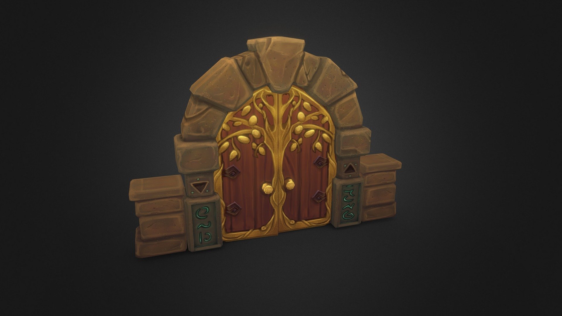 This piece was prepared for my last week at CGMA - Stylized Game Assets course, by Ashleigh Warner.

This long forgotten gate leads to the Queen's Gardens, where generations of royal ladies are said to have hidden their most precious secrets. Now free for the taken, if you can only find the key to unlocking this door :) - Garden Gate - Buy Royalty Free 3D model by Hadas Drory Noam (@zinnfandel) 3d model