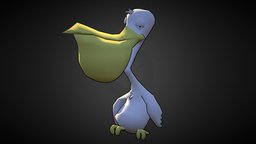 Pelican! bored, seamonster, pelican, low-poly