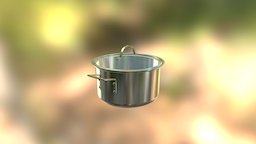 Large Pot cook, kitchen, cooking, utensil, unity, unity3d, game