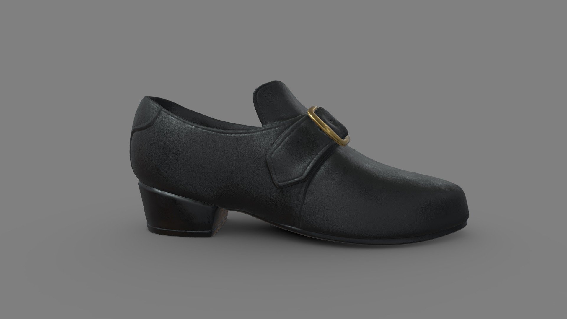 Buckled Shoe - 3D model by felixallen 3d model