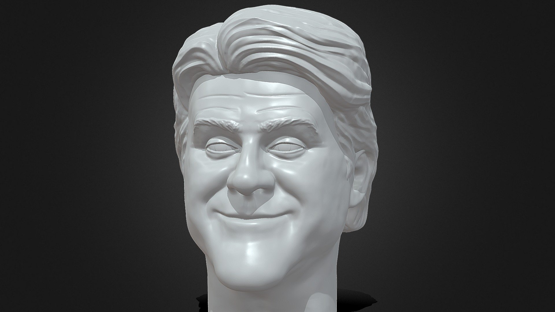 Jay Leno digital portrait sculpture. Likeness sculpt from his 90's era. 3D model is 3D printable.

Included is also stl file of the head without neck for action figures scaled to mattel elite size.

Browse my store to see more of my work.

Message if interested to commission me 3d model