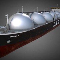 LNG gas tanker gas, oil, sail, tanker, transport, ready, lng, cordy, cordy3d, cordymodels, asset, game, low, poly, test, ship, sea, boat