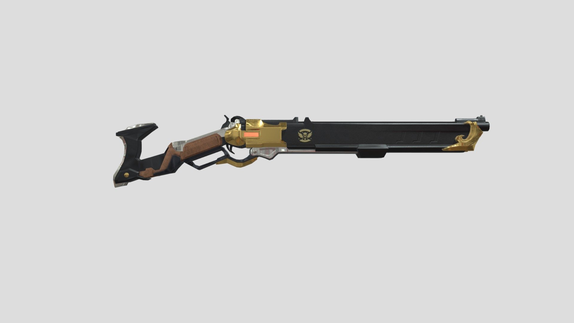 Ashe Shotgun Overwatch - 3D model by Waldozx 3d model