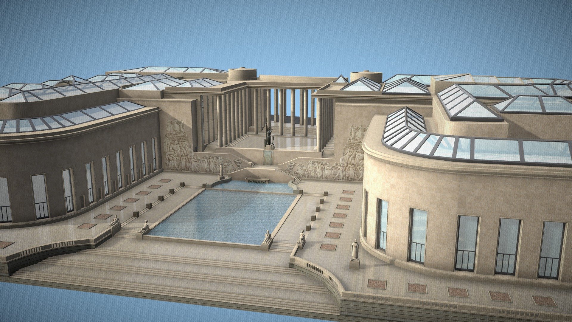 Palais de Tokyo, Musée d'art moderne de Paris, Dome - Palais de Tokyo - 3D model by Romain Foliot (@romainfoliot) 3d model