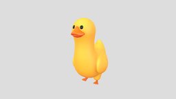 Character161 Duck body, face, food, toon, baby, bird, toy, comic, fun, mascot, duck, farm, head, yellow, nature, goose, character, cartoon, animal, noai