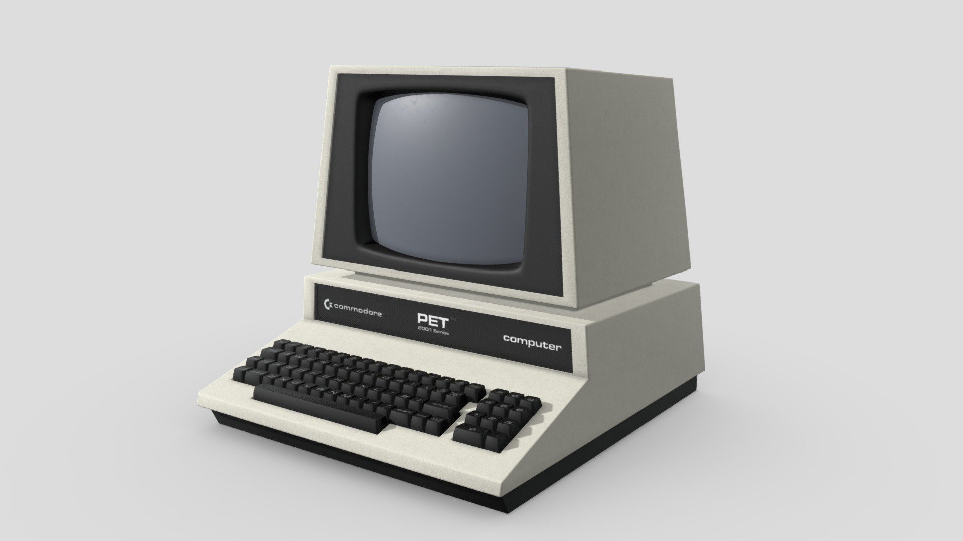 A high-poly model of a Commodore PET home computer from the 1980s. Modelled in Blender and textured using Quixel Mixer. All materials have been baked into albedo/roughness/metallic/oppacity maps. The texture resolution is 4k 3d model