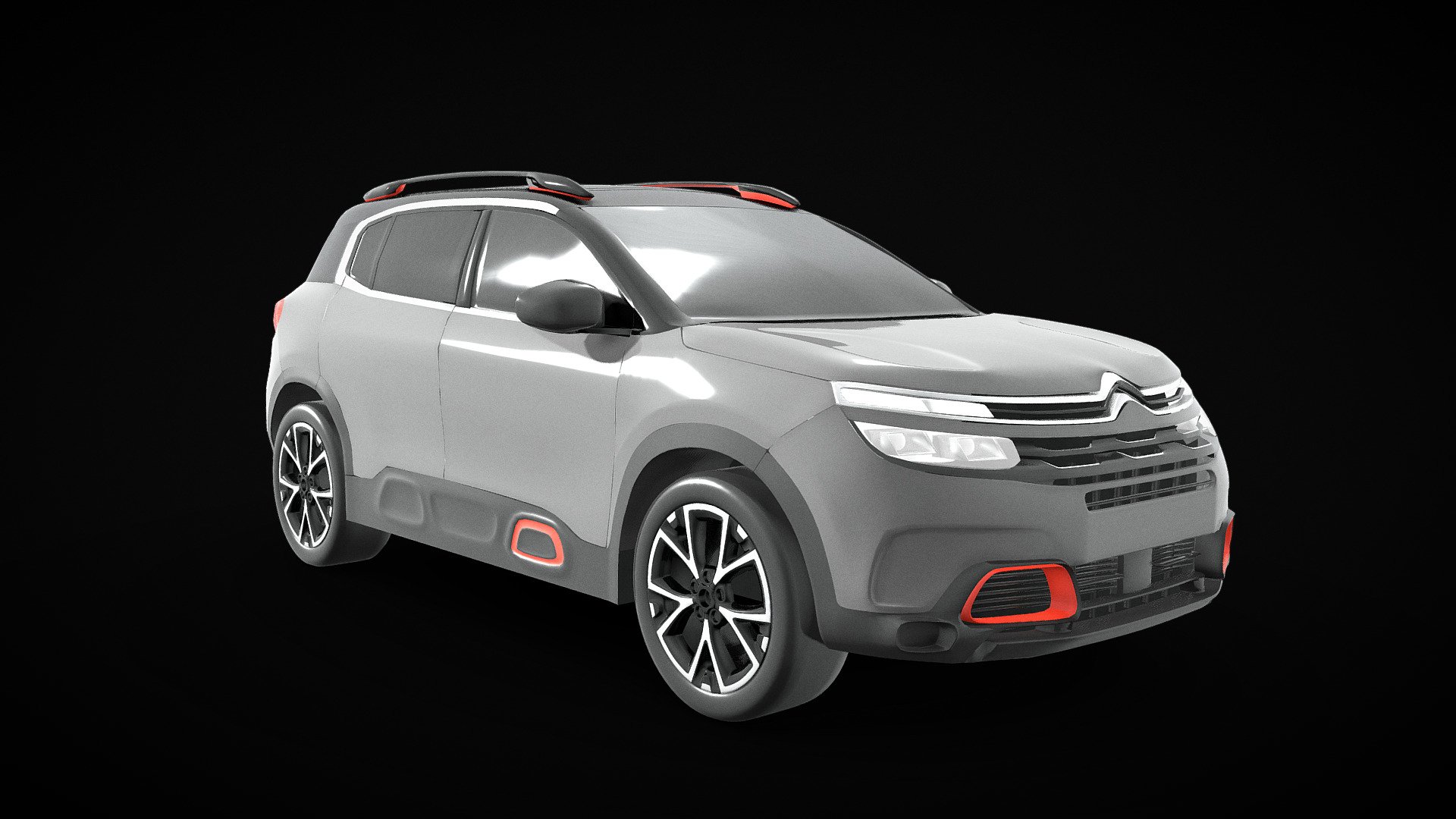 Citroën i made years ago - Citroen C5 Aircross Citroën - Buy Royalty Free 3D model by remtromol 3d model
