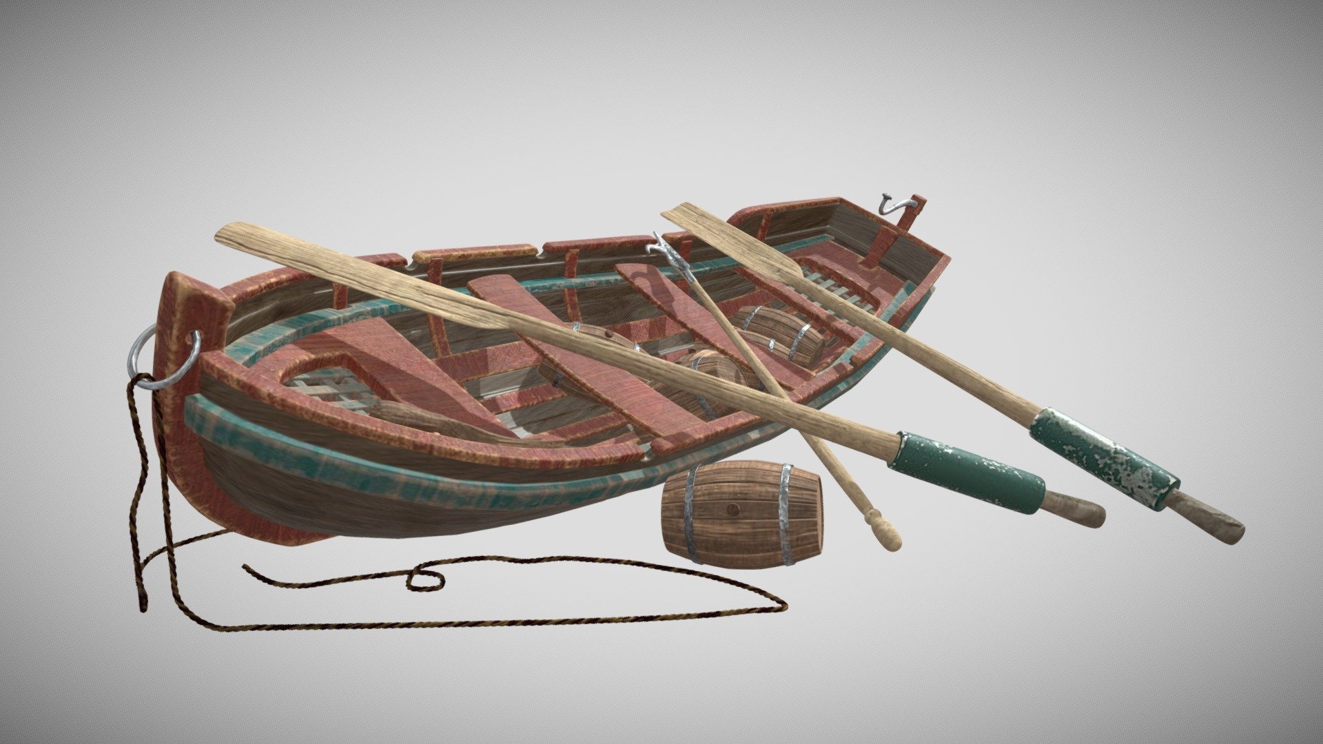 boat - Ялик - 3D model by archyalexandr 3d model