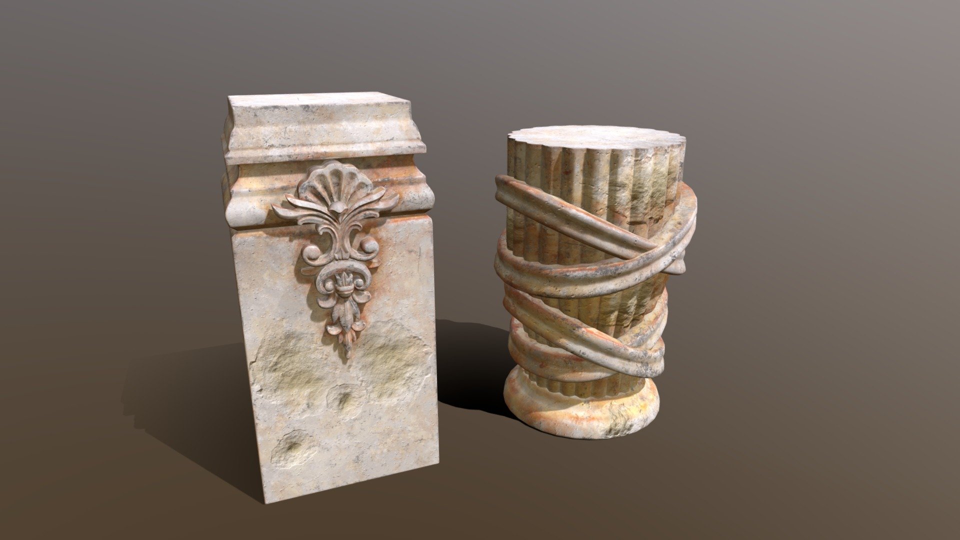 Marble Floral Garden Decoration 3D Model. This model contains the Marble Floral Garden Decoration itself 

All modeled in Maya, textured with Substance Painter.

The model was built to scale and is UV unwrapped properly. Contains a 4K UDIM Texture set. 2 Islands. Udim-1 and Udim-2 

⦁   23412 tris. 

⦁   Contains: .FBX .OBJ and .DAE

⦁   Model has clean topology. No Ngons.

⦁   Built to scale

⦁   Unwrapped UV Map

⦁   4K Texture set

⦁   High quality details

⦁   Based on real life references

⦁   Renders done in Marmoset Toolbag

Polycount: 

Verts 12433

Edges 24212 

Faces 11802

Tris 23412

If you have any questions please feel free to ask me 3d model