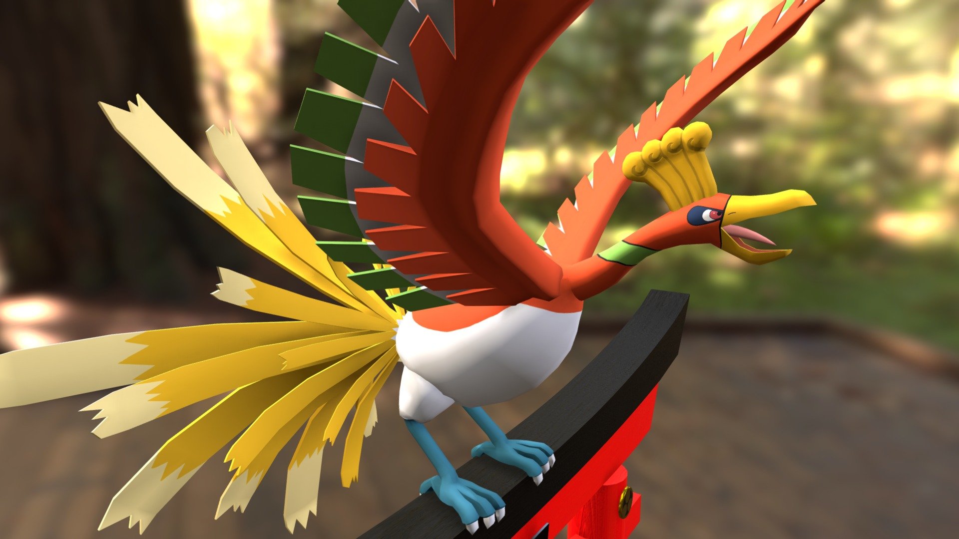 My modeling class mid-term
Pokemon Ho-Oh
pls like,follow &amp; left comment below
modeling by 3ds max
texturing by substance painter - #250 Ho-Oh - Download Free 3D model by kaiyi97 3d model