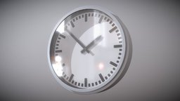 Train Station Clock (High-Poly) clock, high-poly, station, vis-all-3d, software-service-john-gmbh, 3d-haupt, station-clock, train-station-clock