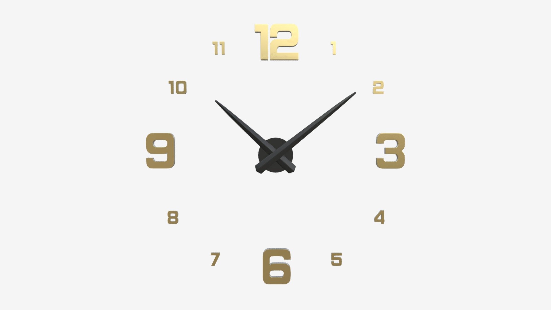 Modern Design Large Wall Clock 01 - Buy Royalty Free 3D model by HQ3DMOD (@AivisAstics) 3d model