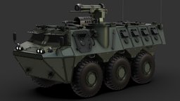 Panser Anoa 6×6 missile, army, pindad, fire, apc, tank, indonesia, tni, ifv, vechile, sketchup, 3d, weapons, military, sketchfab, war, anoa, panser