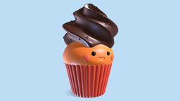 Cutie Cupcake food, fruit, cute, cake, orange, happy, cupcake, bake, party, sugar, chocolate, eat, sweet, dessert, tasty, bakery, cheese, cutie, muffin, kawai, brownie, cartooncharacter, lowpolymodel, cheer, cupcakes, character, cartoon, blender, lowpoly, decoration, creamcake
