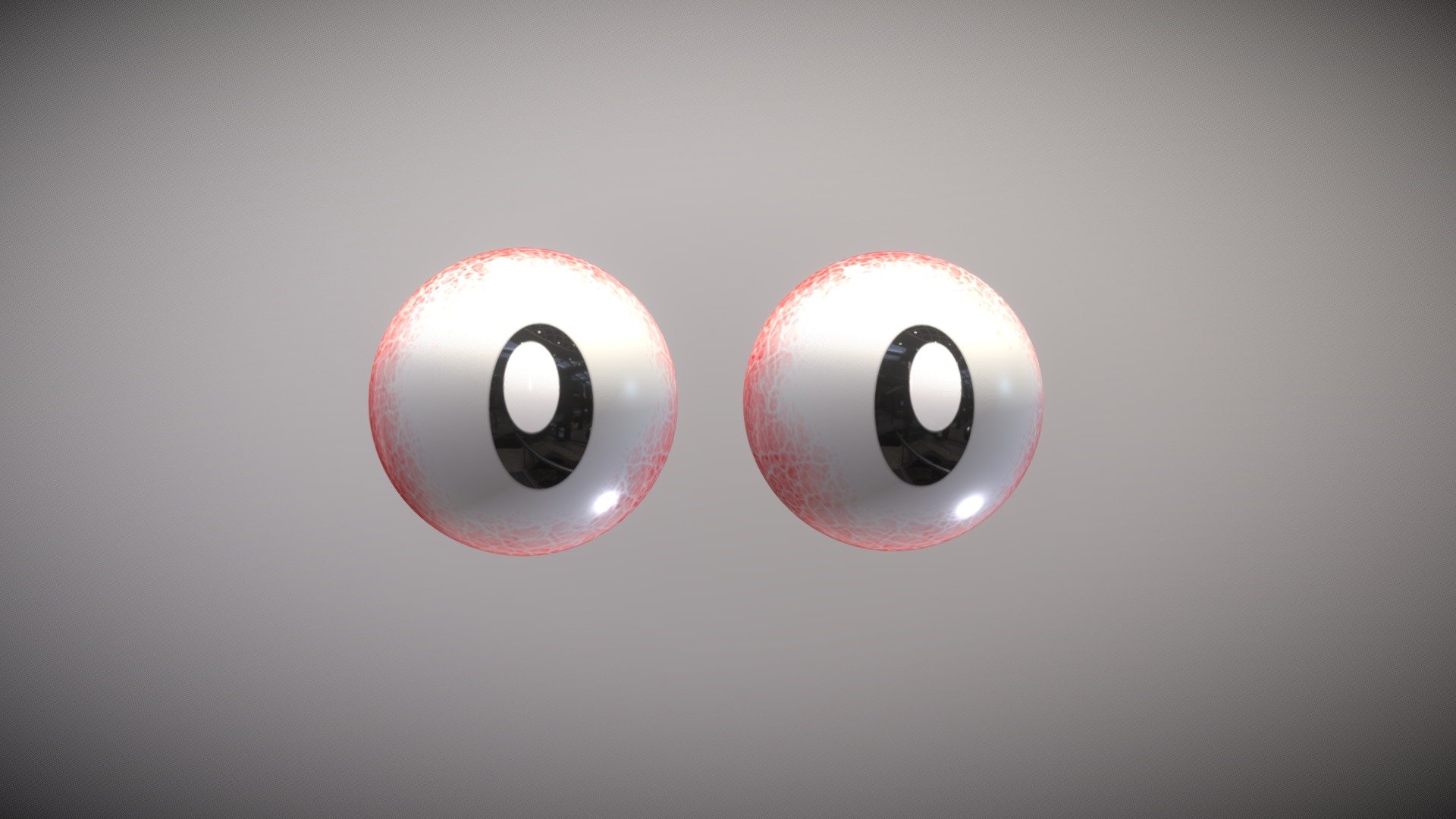 WARNING: Check poly count. This is not a gaming asset.
Here are some cartoon eyes that I think look pretty epic. 
They are VERY high poly so be warned. 
Textures are 2k.

Enjoy and feel free to use for anything you'd like as I keep pumping out assests on here for free 3d model