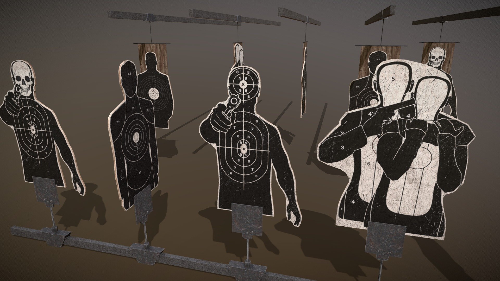 Very Detailed Shooting Targets Pack,great for any game genre.Create stunning environments using these assets for your own game.

Package contains:




Unity 3D (.unitypackage, .prefab) 

5 targets and 2 mechanisms for moving;

Every part can be easily animated;

All of the Textures are 2048x2048 PNGs;

File Formats : 
.FBX
.OBJ
.DAE
.blend

Contact: mr.rusel1999@mail.ru - Shooting Targets Pack - 3D model by ANRUVAL_3D_MODELS 3d model