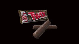 TWIX bar, food, mars, candy, chocolate, package, sweets, snickers, packaging3d, twix