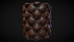 Padded Leather Diamond Material leather, prop, vintage, photorealistic, realtime, pattern, diamond, realistic, old, padded, substance-designer, ue4, algorithmic, pbr-texturing, pbr-game-ready, pbr-materials, 3d, texture, pbr, gameart, substance-painter, material, shader, gameready, environment