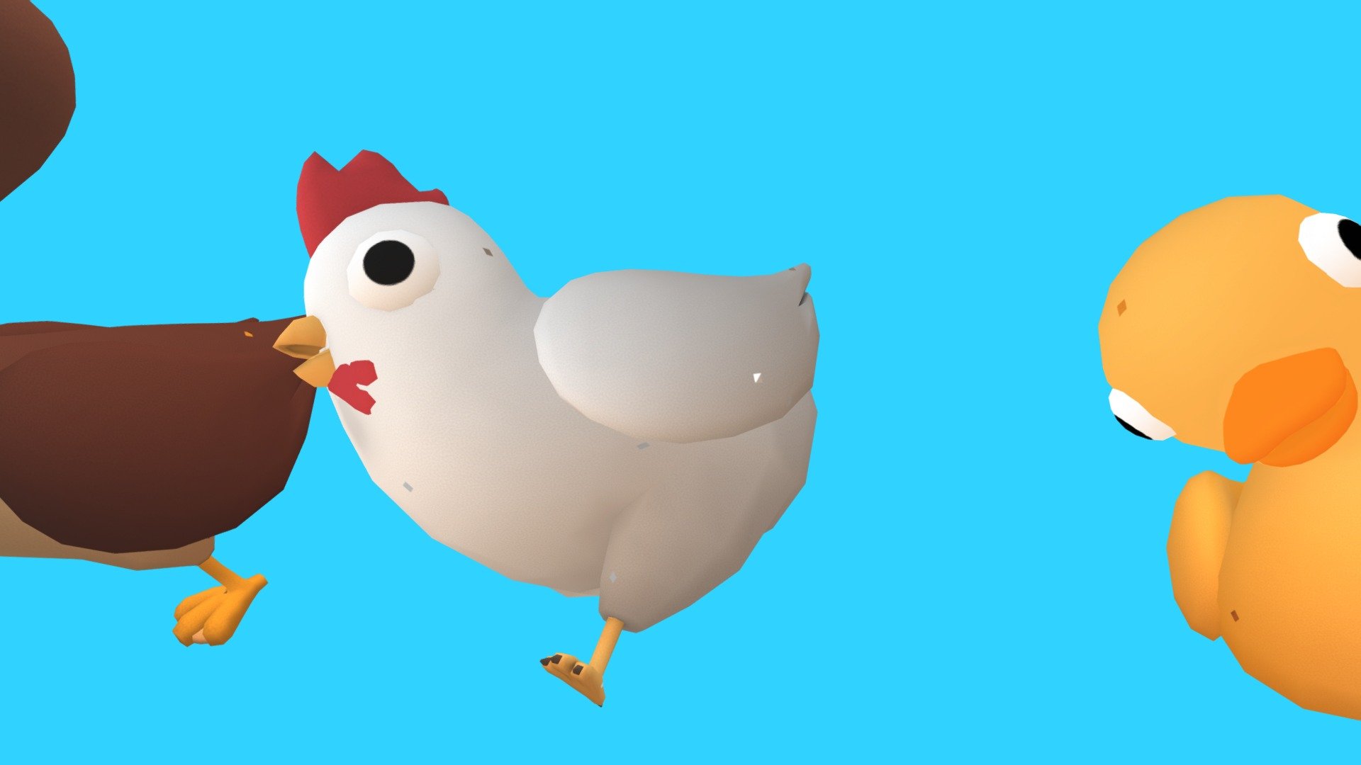 This is for sale - Cartoon Chicken Duck Package - Buy Royalty Free 3D model by Softmind Game Factory (@softmind) 3d model